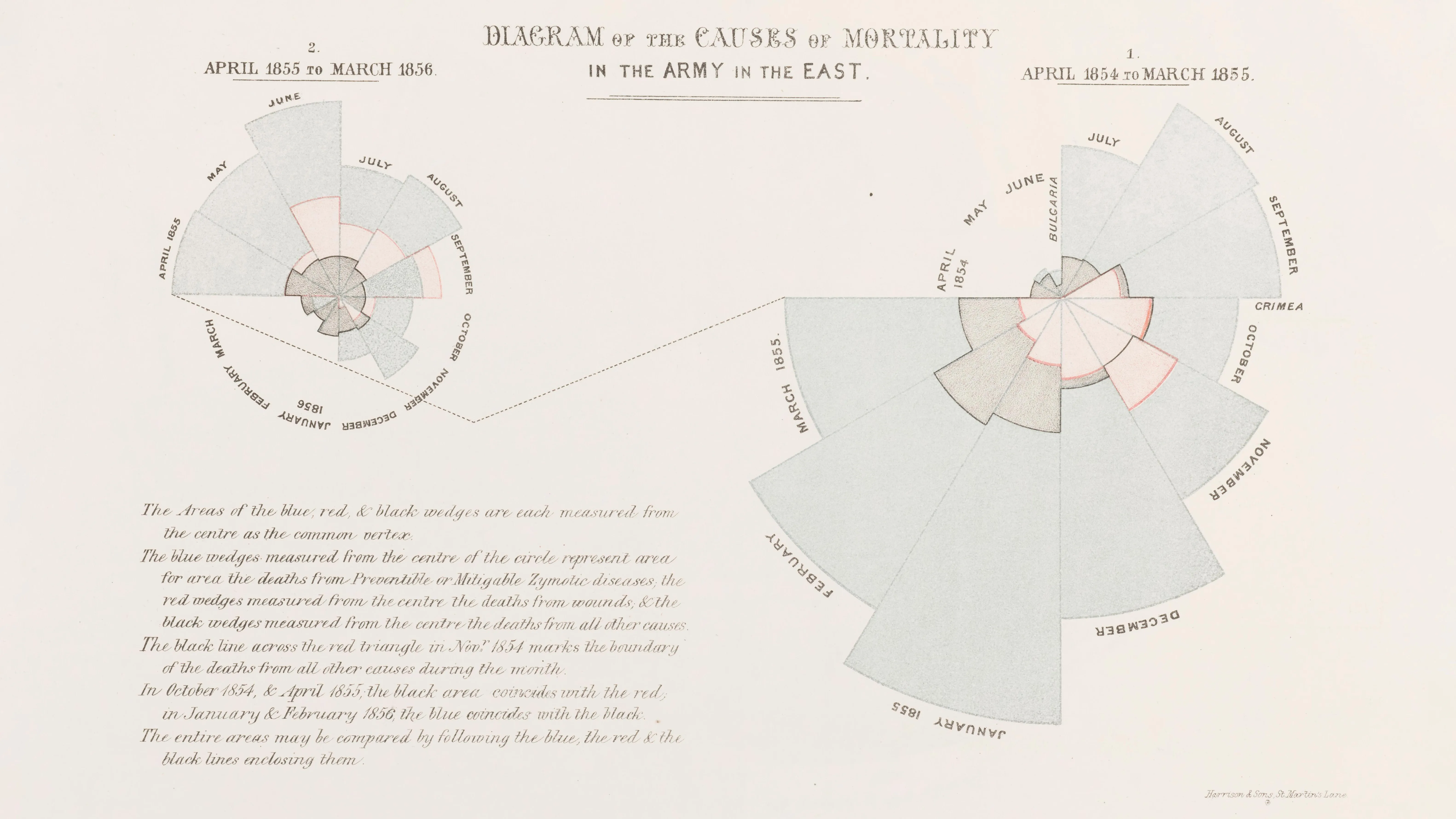 Diagrams of the Causes of Mortality in the Army in the East